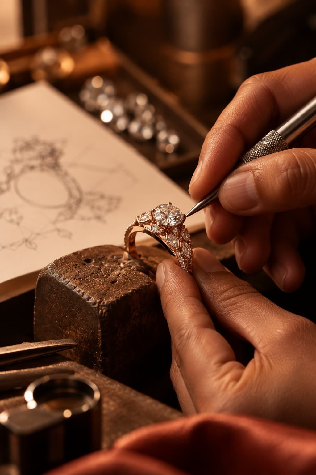 Silver and gold jewellery